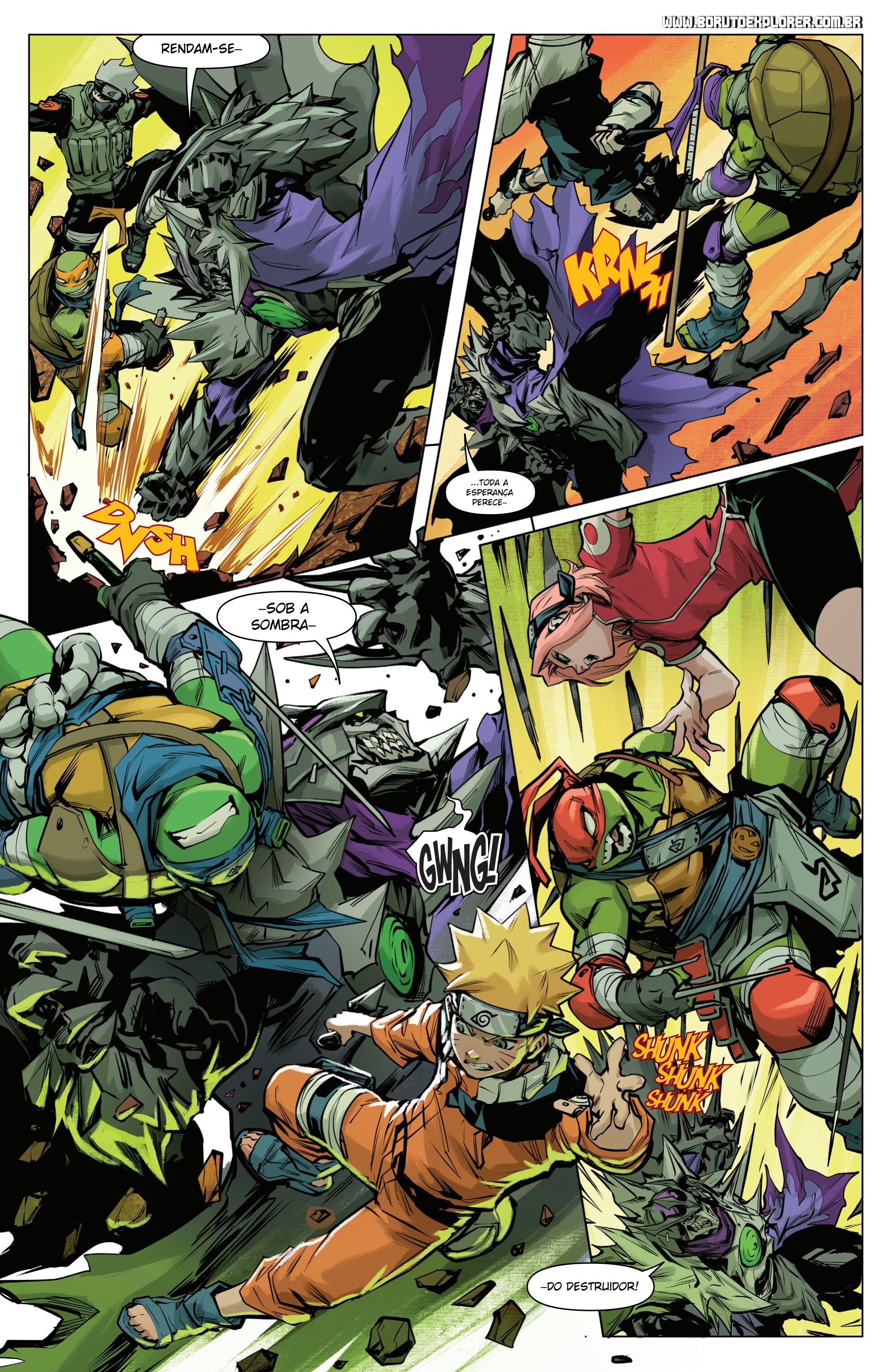 Read Tartarugas Ninjas x Naruto PT Manga Online