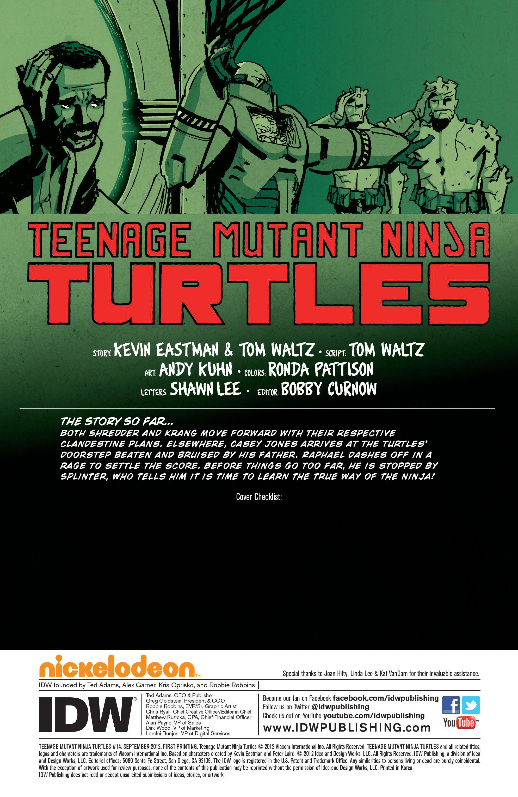 Read Teenage Mutant Ninja Turtles (2011) EN Manga Online