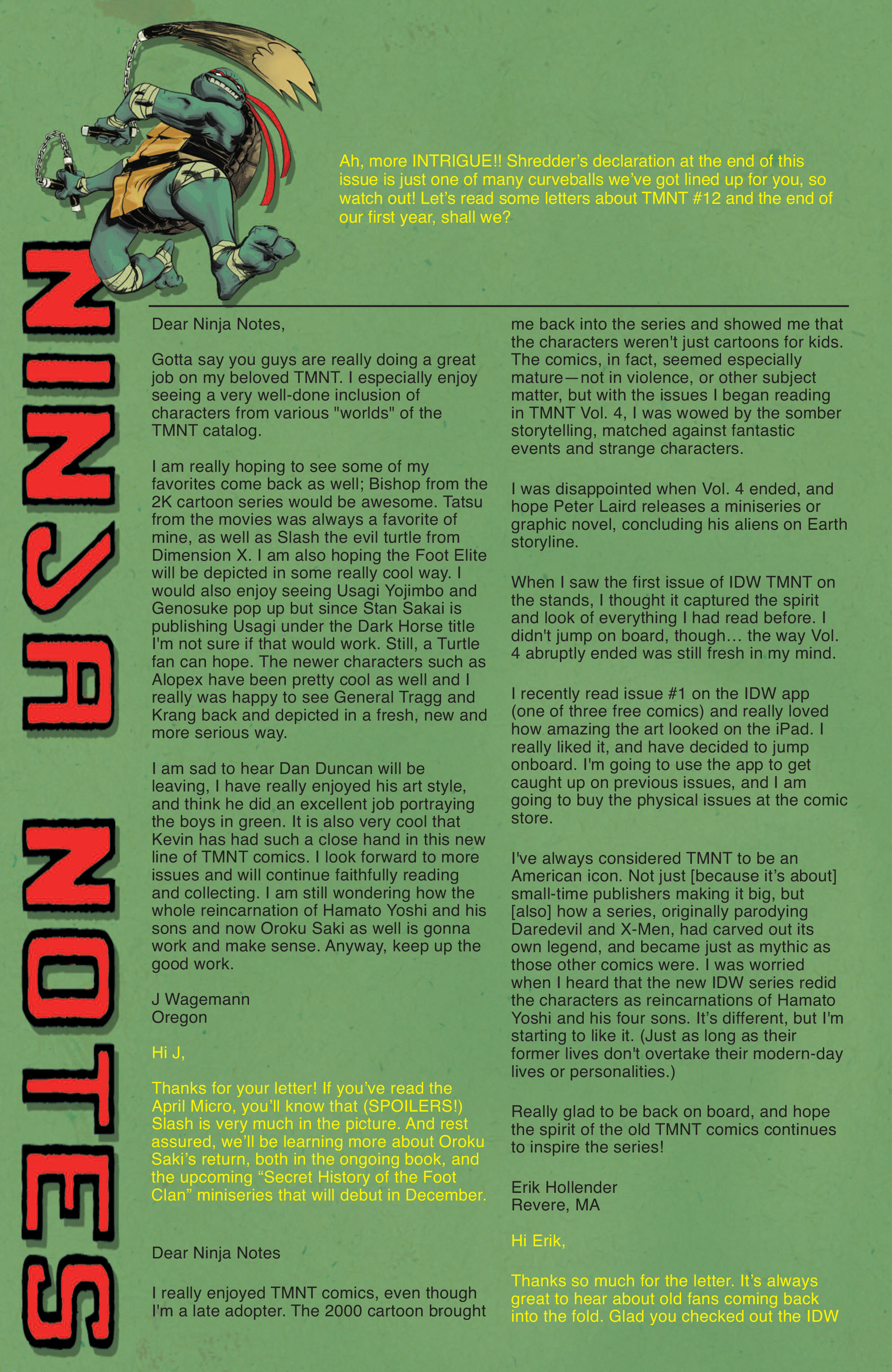 Read Teenage Mutant Ninja Turtles (2011) EN Manga Online