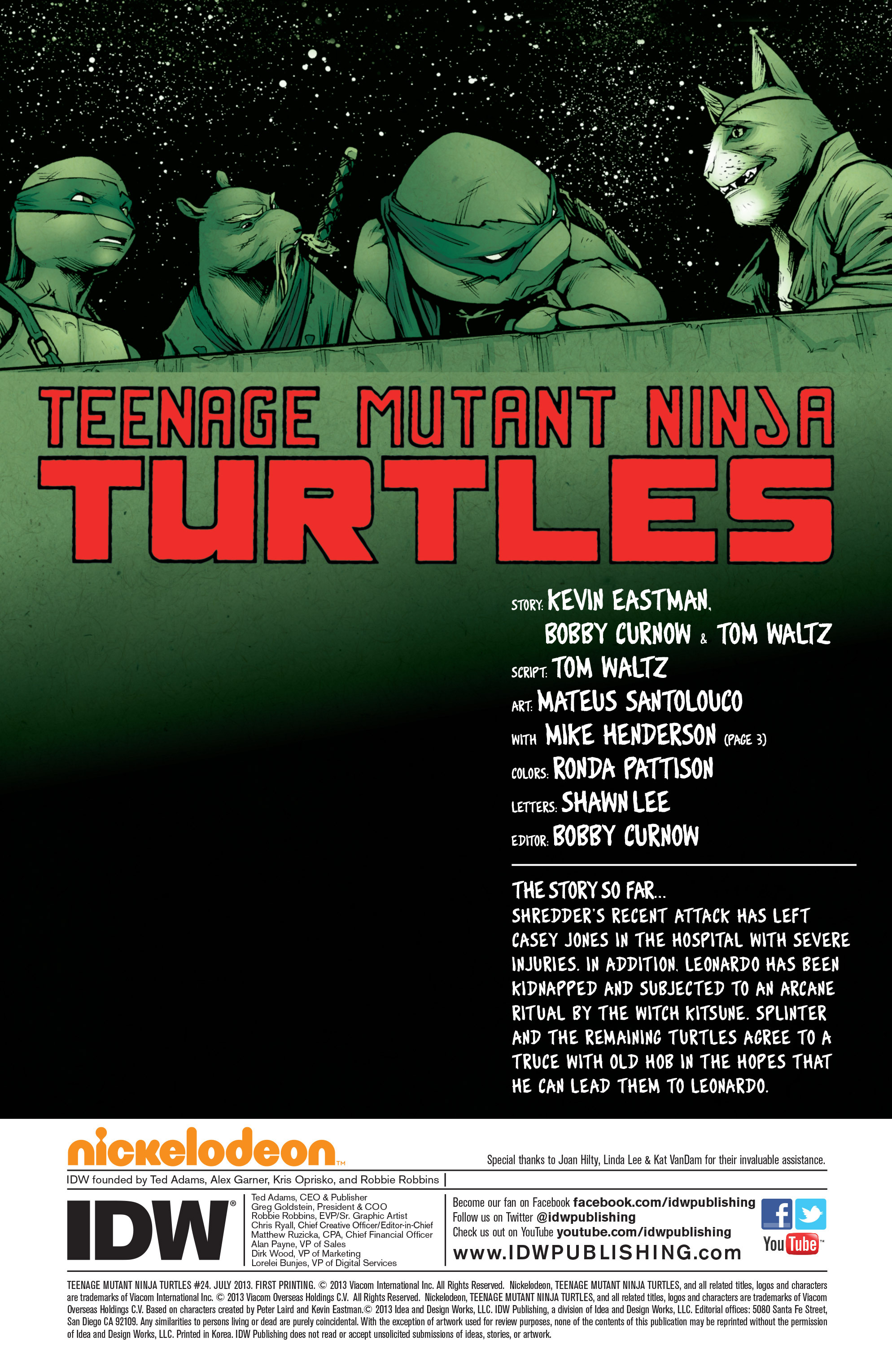 Read Teenage Mutant Ninja Turtles (2011) EN Manga Online