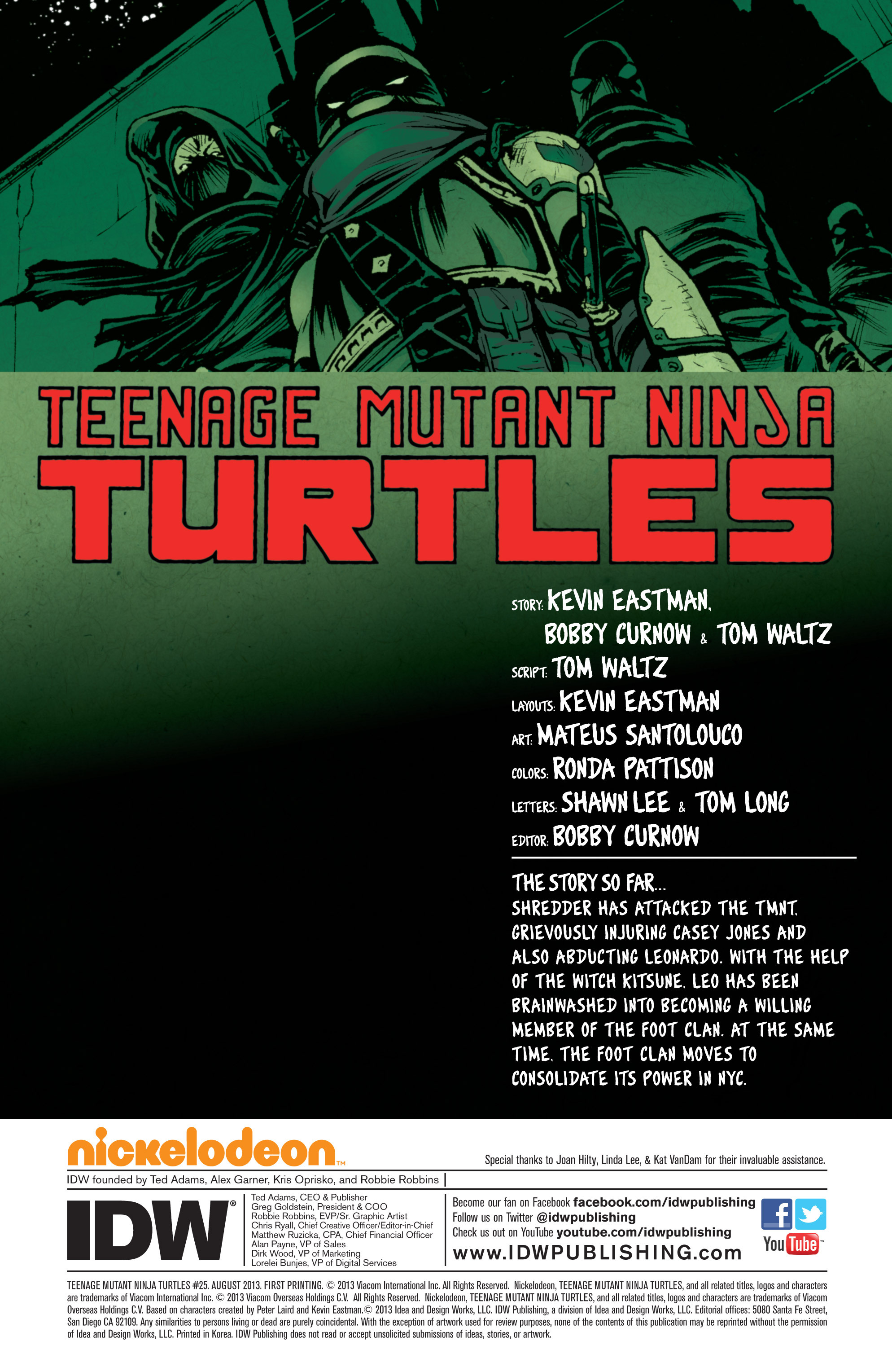 Read Teenage Mutant Ninja Turtles (2011) EN Manga Online
