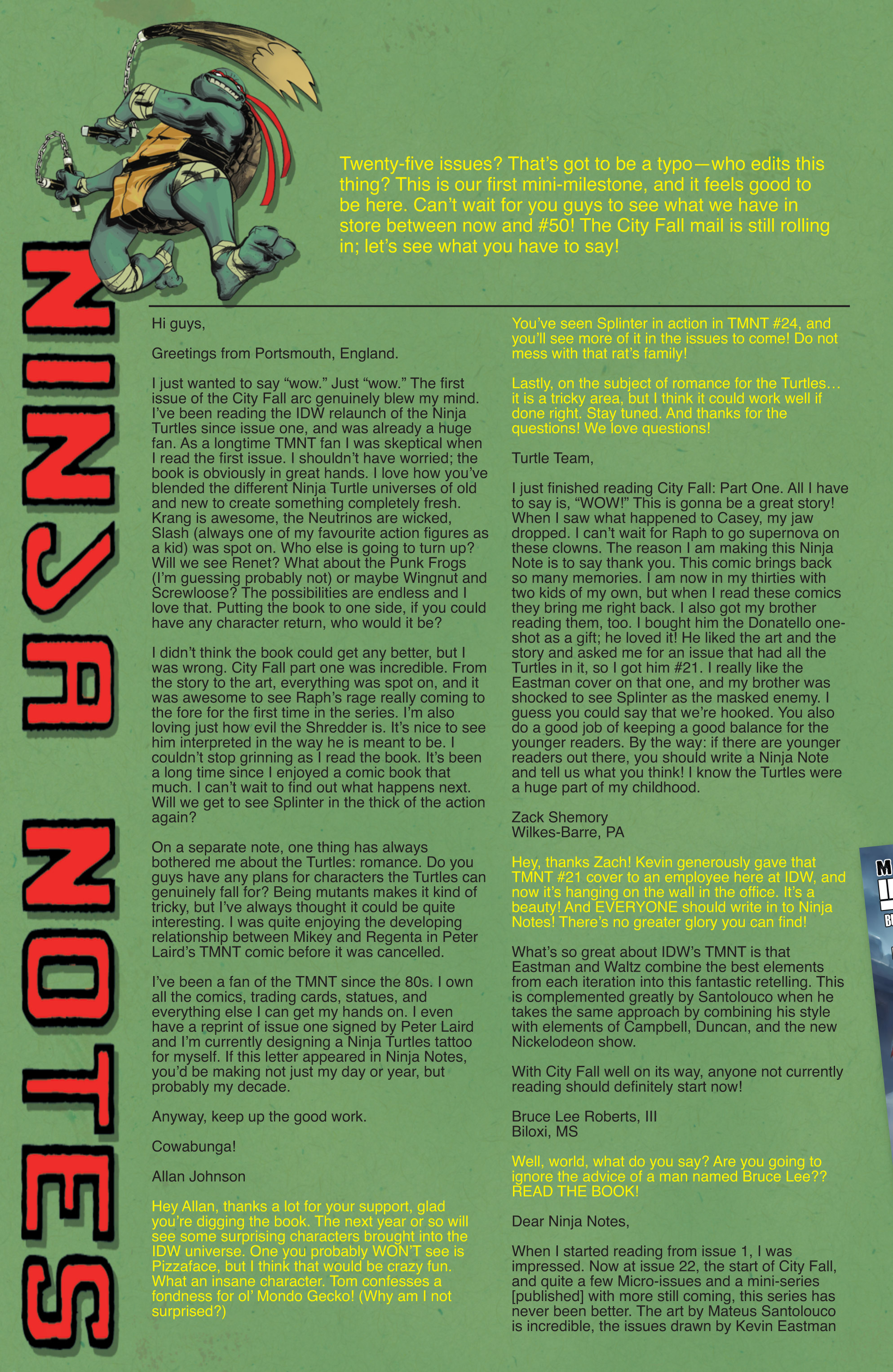 Read Teenage Mutant Ninja Turtles (2011) EN Manga Online