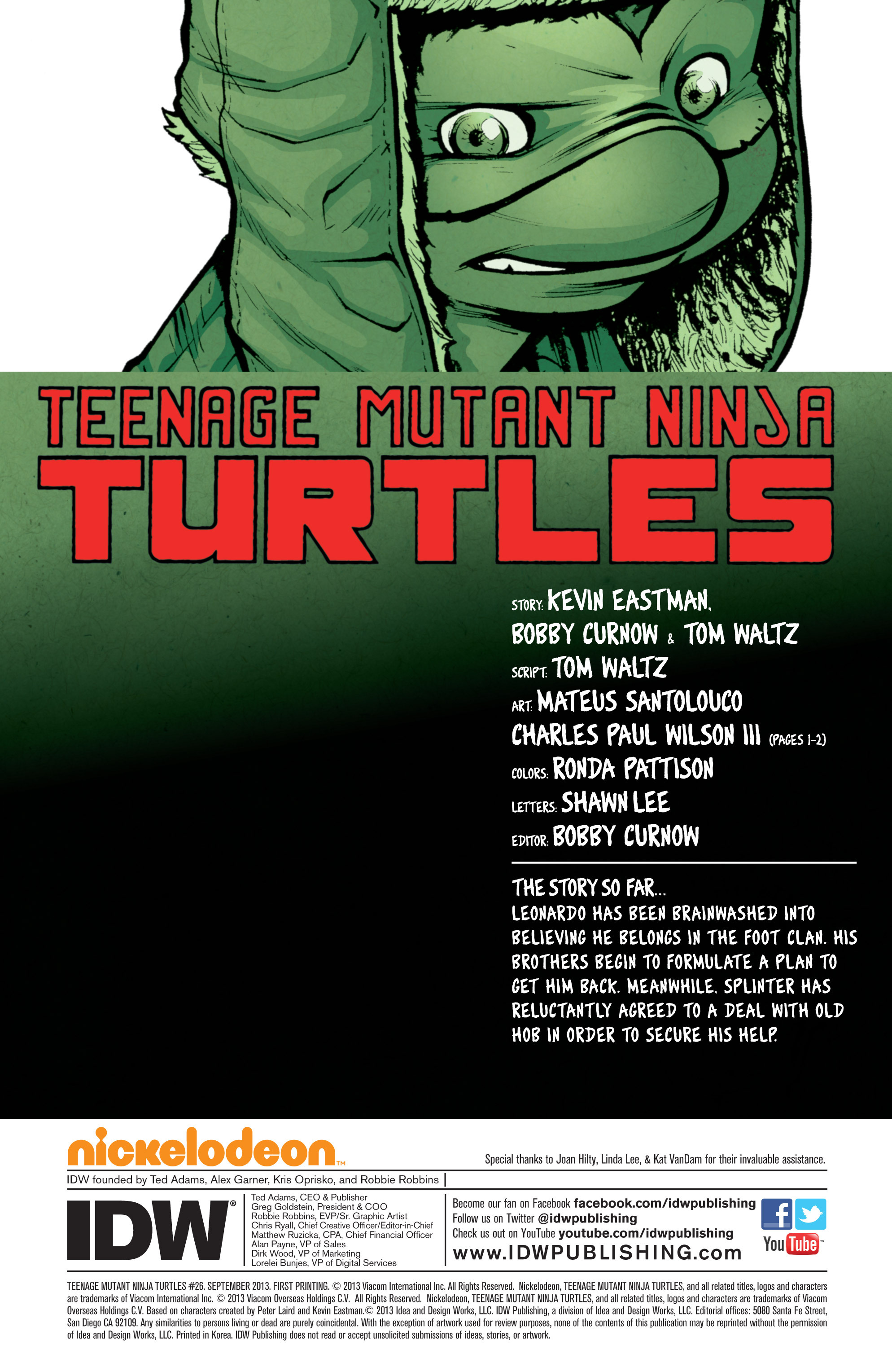 Read Teenage Mutant Ninja Turtles (2011) EN Manga Online