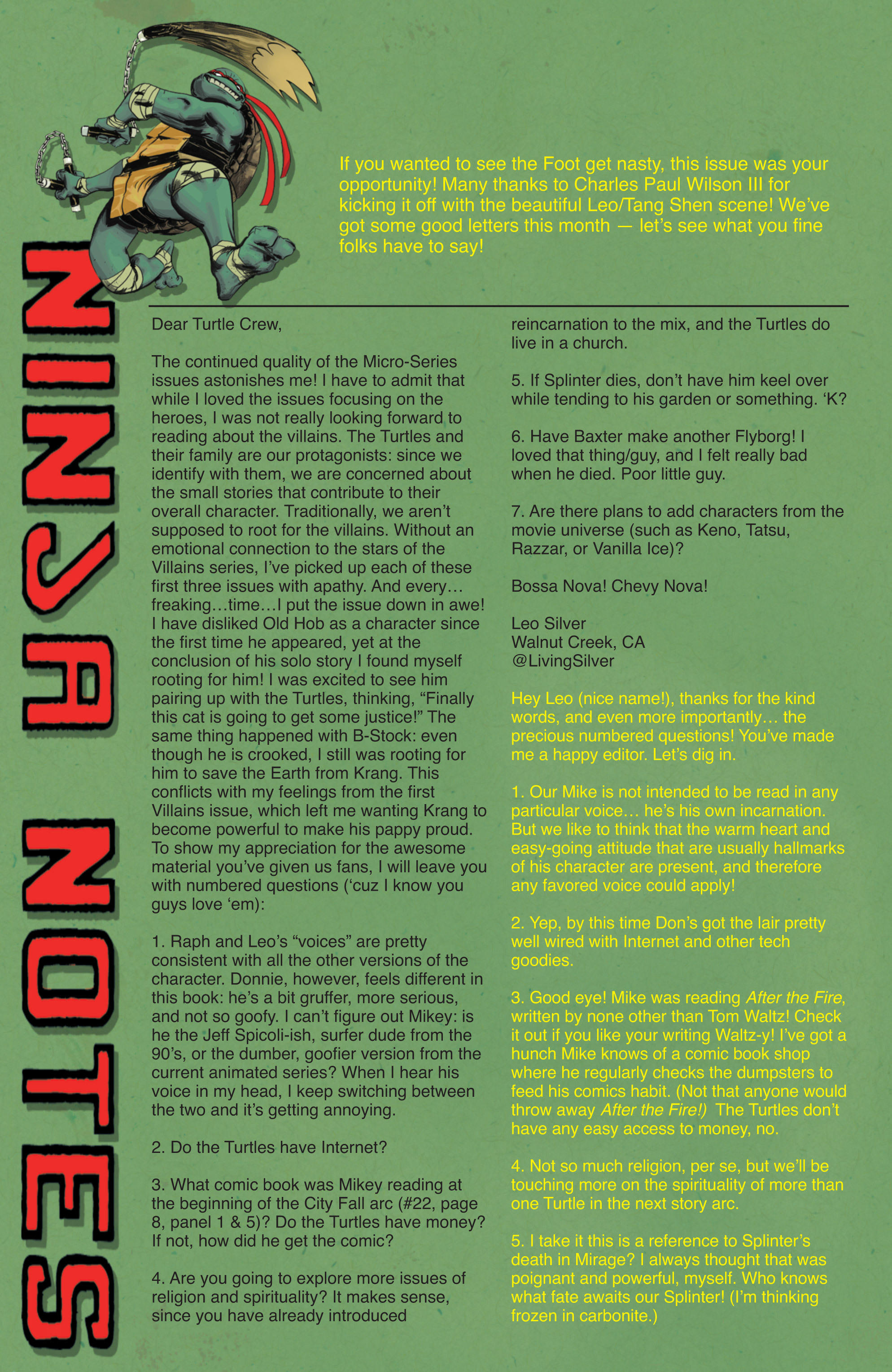 Read Teenage Mutant Ninja Turtles (2011) EN Manga Online