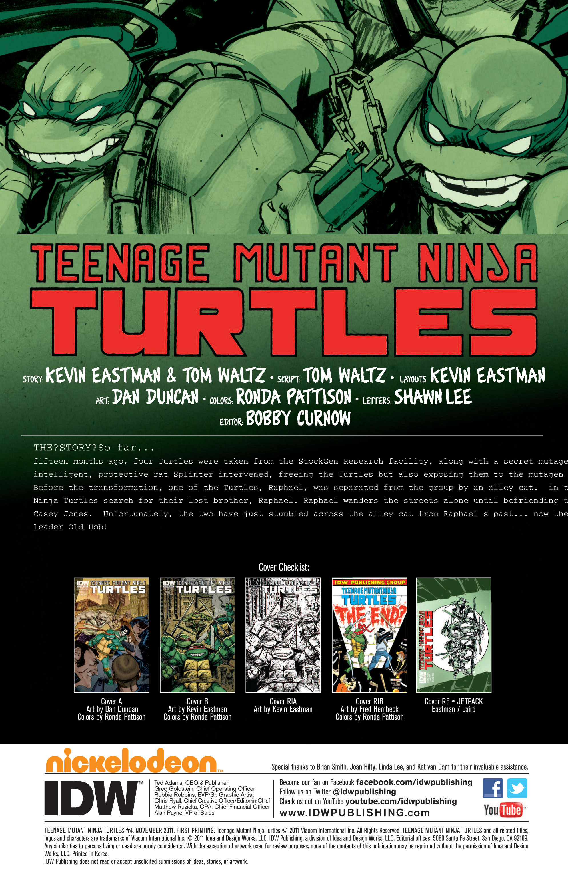 Read Teenage Mutant Ninja Turtles (2011) EN Manga Online
