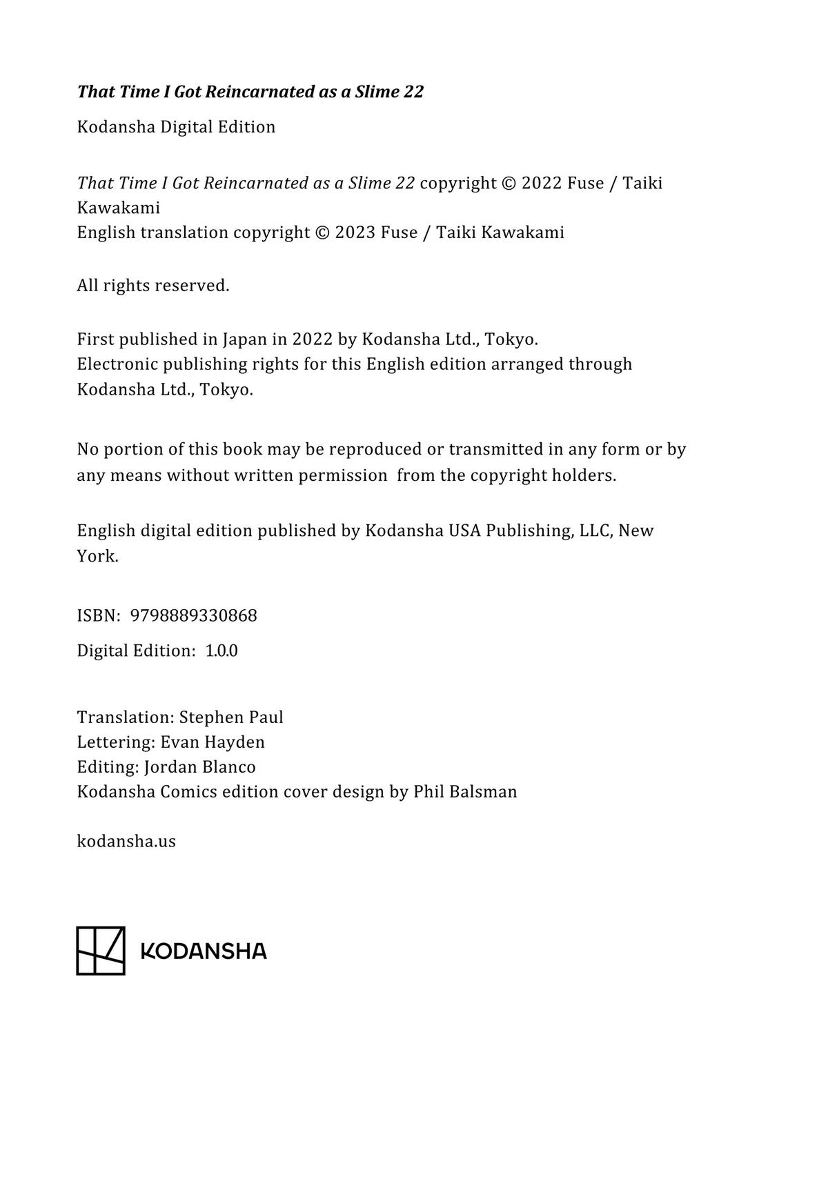 Read That Time I Got Reincarnated as a Slime EN Manga Online