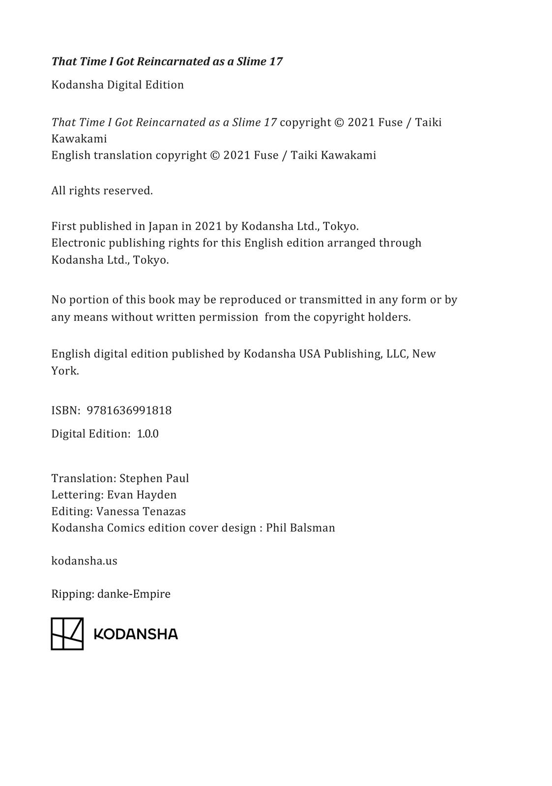 Read That Time I Got Reincarnated as a Slime EN Manga Online