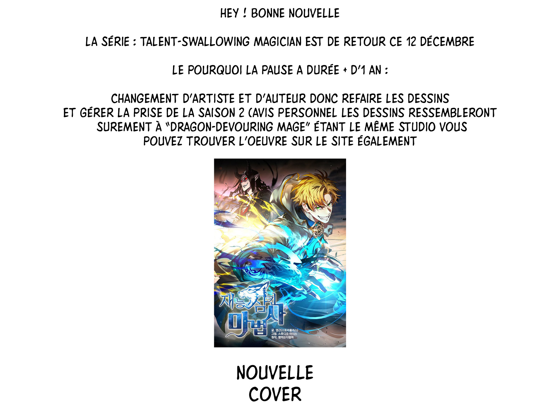 Read Talent-Swallowing Magician FR Manga Online