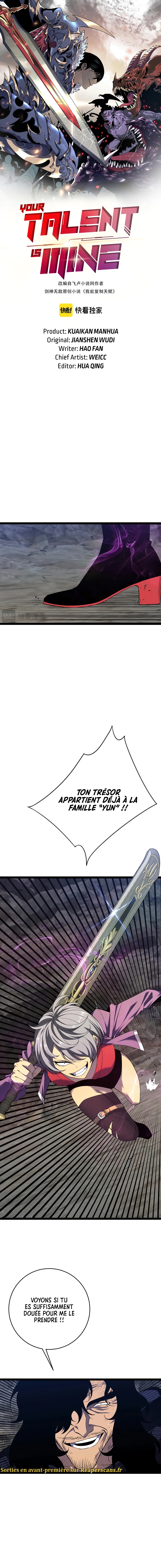 Read Your Talent is Mine FR Manga Online